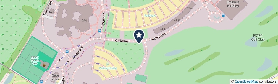 Kaartweergave Keplerlaan in Noordwijk (Zuid-Holland)