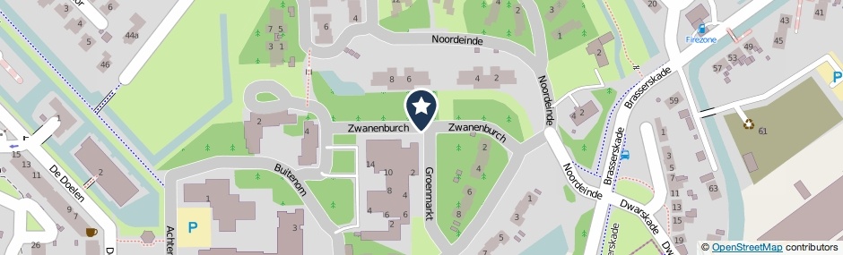 Kaartweergave Zwanenburch in Nootdorp