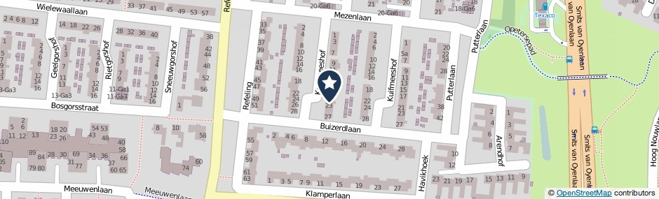 Kaartweergave Koolmeeshof 21 in Nuenen