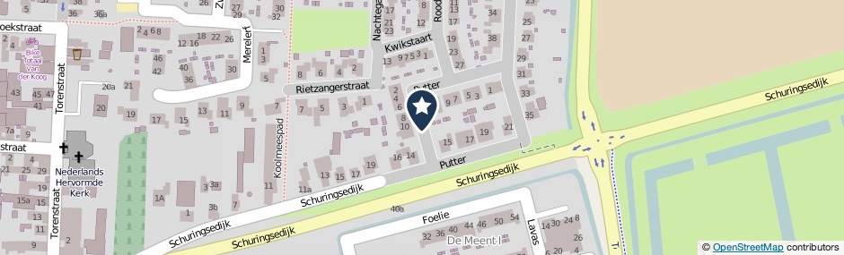 Kaartweergave Putter in Numansdorp