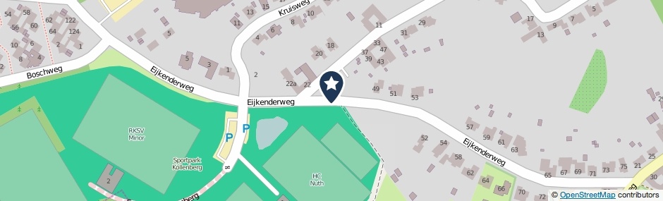 Kaartweergave Eijkenderweg in Nuth