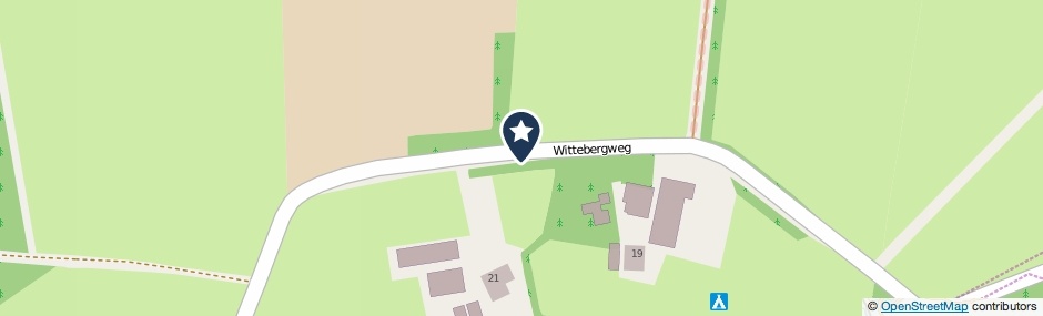 Kaartweergave Wittebergweg in Nutter