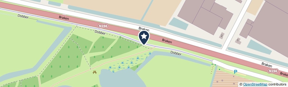 Kaartweergave Dobber in Obdam