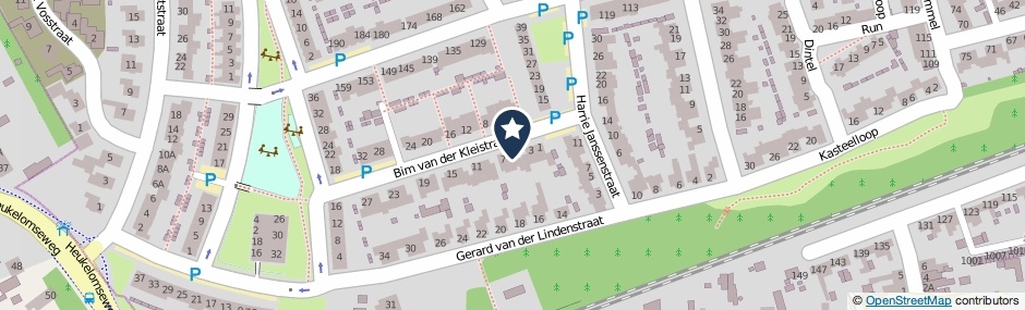 Kaartweergave Bim Van Der Kleistraat 5 in Oisterwijk