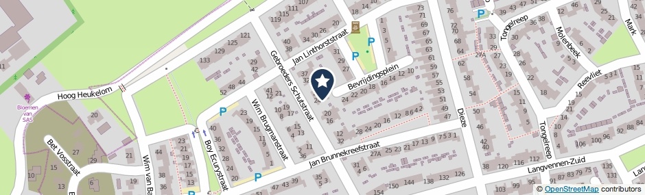 Kaartweergave Gebroeders Schutstraat 26 in Oisterwijk