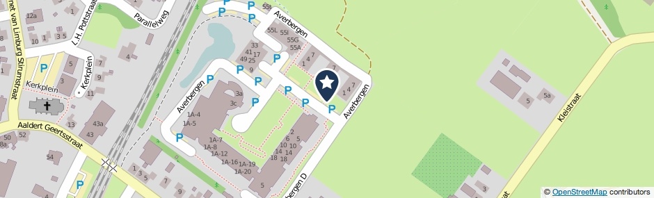 Kaartweergave Averbergen E in Olst
