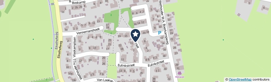 Kaartweergave Blomstraat in Olst