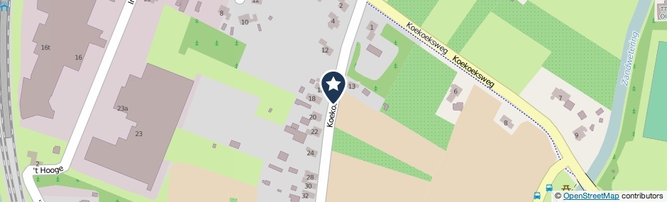 Kaartweergave Koekoekspad in Olst