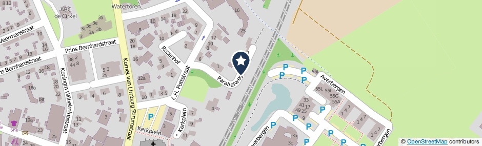 Kaartweergave Parallelweg in Olst