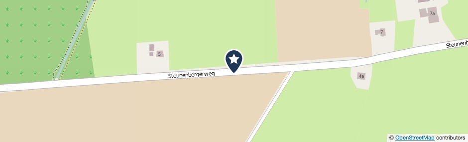 Kaartweergave Steunenbergerweg in Olst