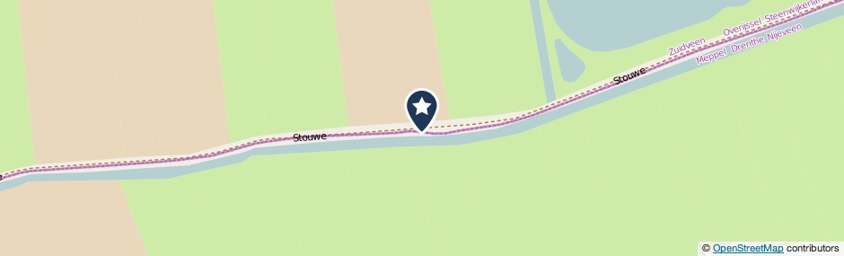 Kaartweergave Stouwe in Onna
