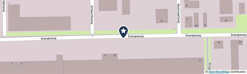 Kaartweergave Energieweg in Oosterhout (Noord-Brabant)