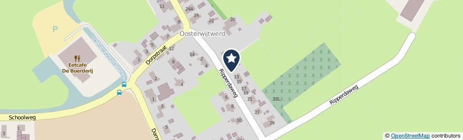 Kaartweergave Ripperdaweg 11 in Oosterwijtwerd