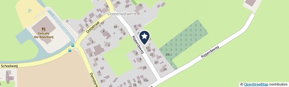 Kaartweergave Ripperdaweg 15 in Oosterwijtwerd