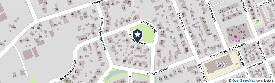 Kaartweergave Caspersstraat in Opheusden