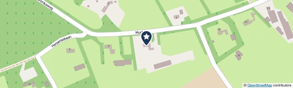 Kaartweergave Munlaan 7 in Oss