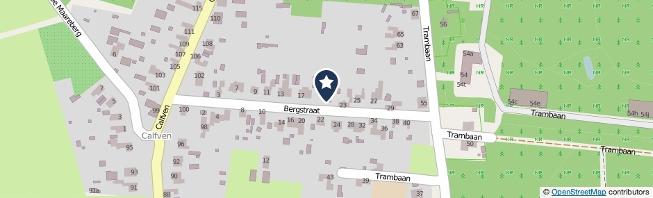 Kaartweergave Bergstraat 21 in Ossendrecht