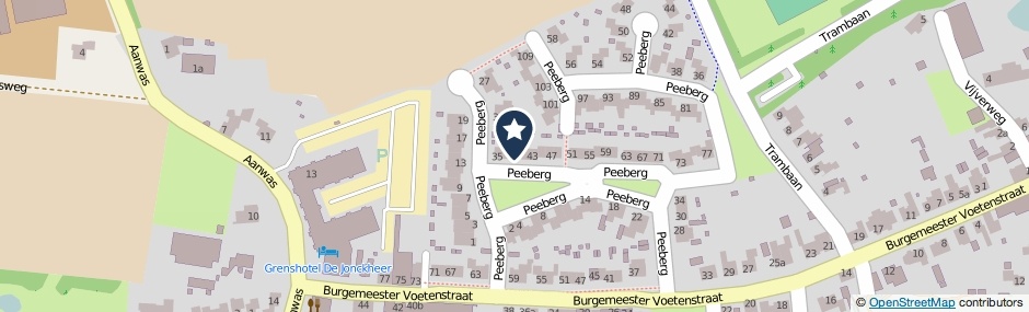 Kaartweergave Peeberg 39 in Ossendrecht
