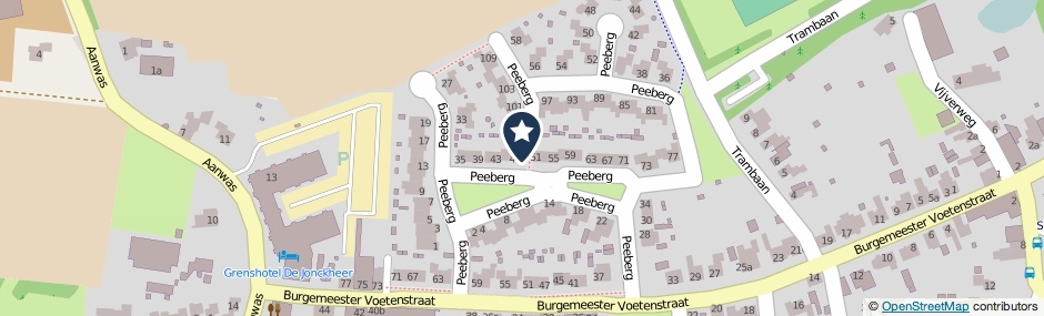 Kaartweergave Peeberg 49 in Ossendrecht