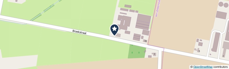 Kaartweergave Broekstraat 3 in Ottersum