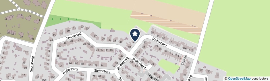 Kaartweergave Steffenberg 34 in Ottersum
