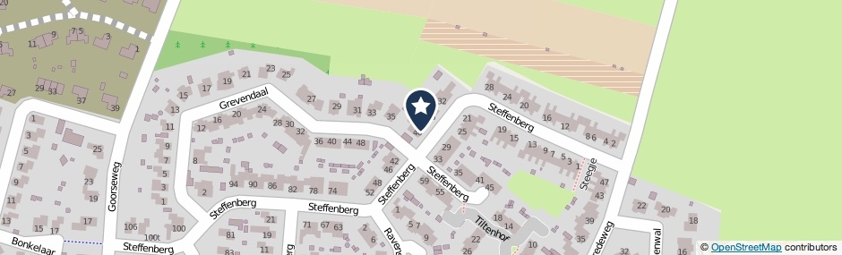 Kaartweergave Steffenberg 38 in Ottersum