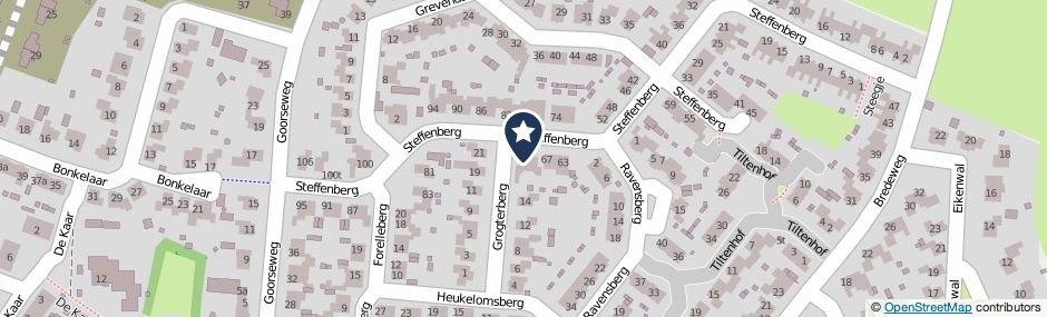 Kaartweergave Steffenberg 71 in Ottersum