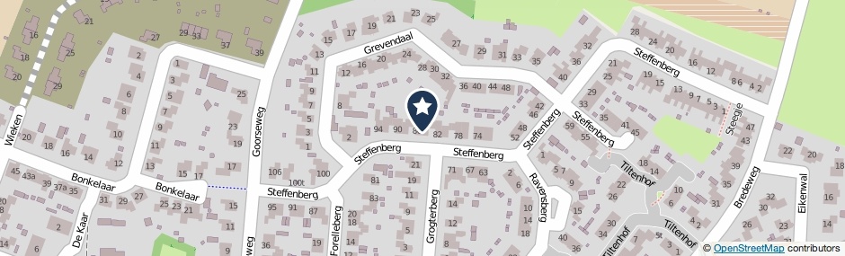 Kaartweergave Steffenberg 84 in Ottersum