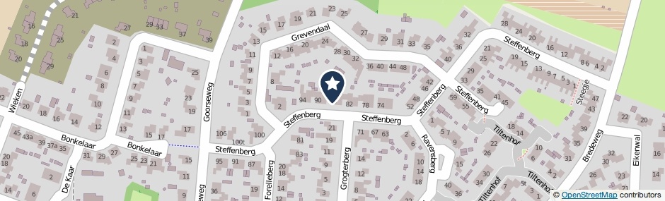 Kaartweergave Steffenberg 86 in Ottersum