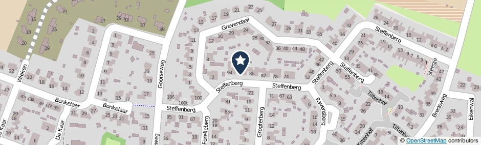 Kaartweergave Steffenberg 90 in Ottersum