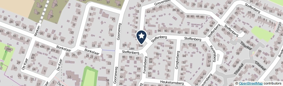 Kaartweergave Steffenberg 98 in Ottersum