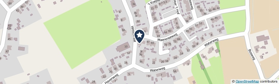Kaartweergave Havenweg 3-E in Ouddorp