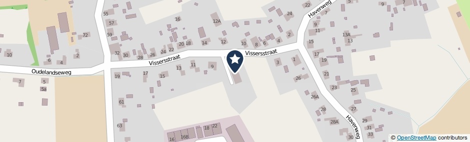 Kaartweergave Vissersstraat 7 in Ouddorp