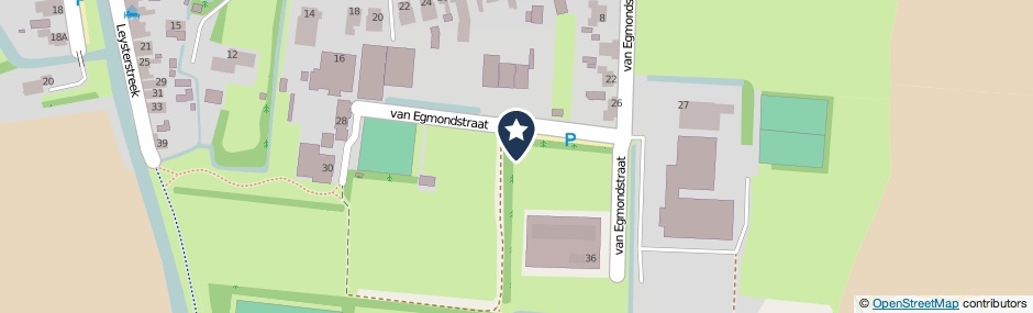 Kaartweergave Van Egmondstraat in Oudebildtzijl