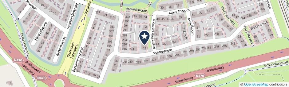 Kaartweergave Keizersmantelzoom 14 in Pijnacker