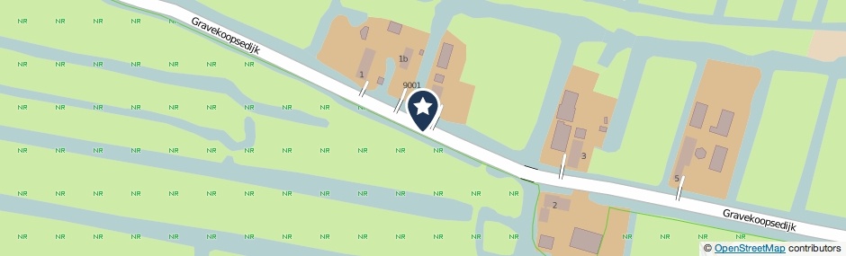 Kaartweergave Gravekoopsedijk in Reeuwijk