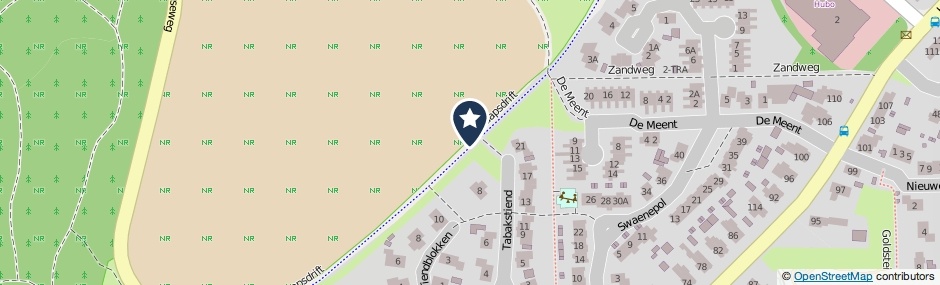Kaartweergave Schaapsdrift in Renkum