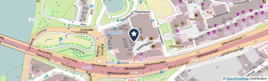 Kaartweergave Kazerneplein in Roermond
