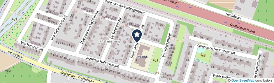 Kaartweergave Sloet Van De Beelestraat in Roermond