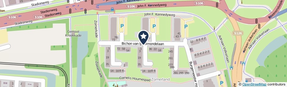 Kaartweergave Bichon Van IJsselmondelaan in Rotterdam