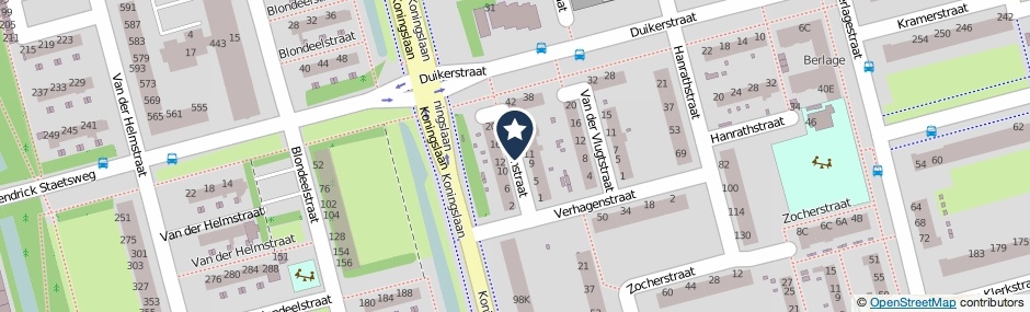 Kaartweergave Brinkmanstraat in Rotterdam