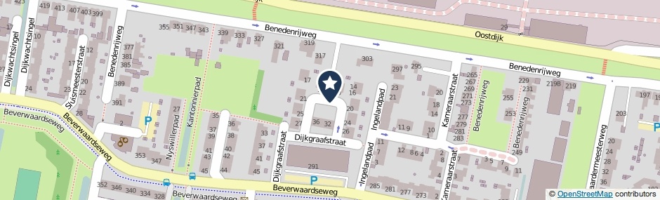 Kaartweergave Dijkgraafstraat in Rotterdam