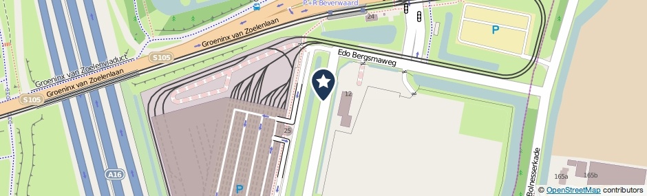 Kaartweergave Edo Bergsmaweg in Rotterdam