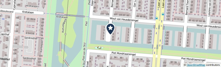 Kaartweergave Freek Van Leeuwenstraat in Rotterdam