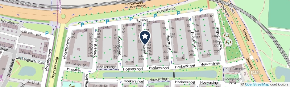 Kaartweergave Galjootstraat in Rotterdam