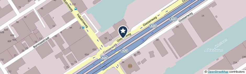 Kaartweergave Giessenweg in Rotterdam