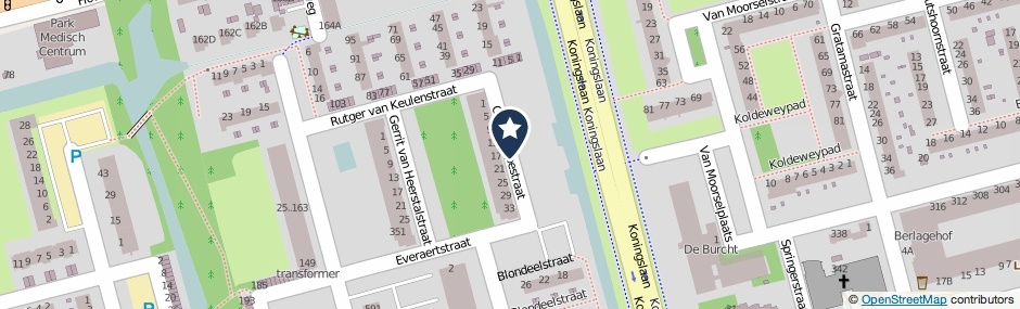 Kaartweergave Gillis Huppestraat in Rotterdam
