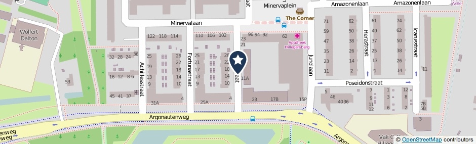 Kaartweergave Hectorstraat in Rotterdam