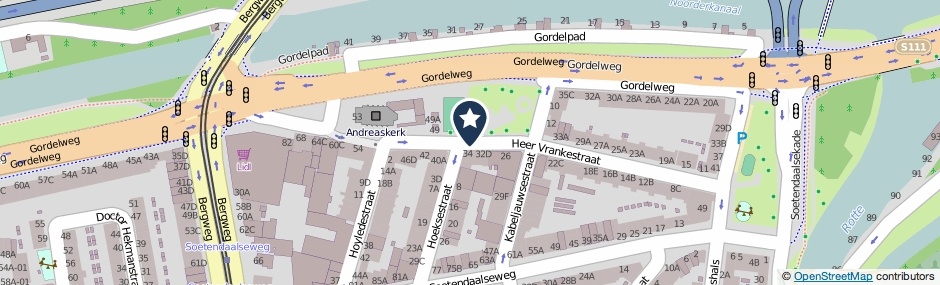 Kaartweergave Heer Vrankestraat in Rotterdam