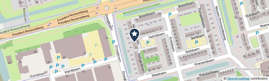 Kaartweergave Heiligenbloem in Rotterdam